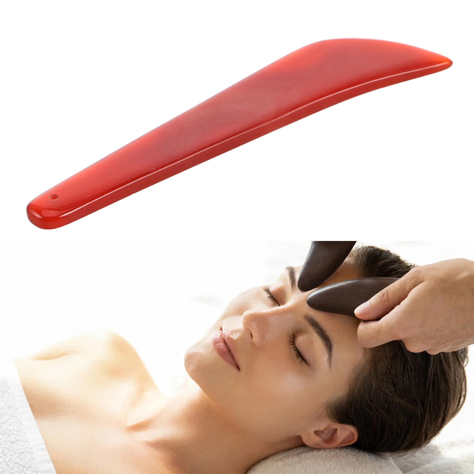 Natural Red Agate Gua Sha Tool Facial and Body Massager for Face Eye Skin Care Face Sculpting Tool Skin Care Tools