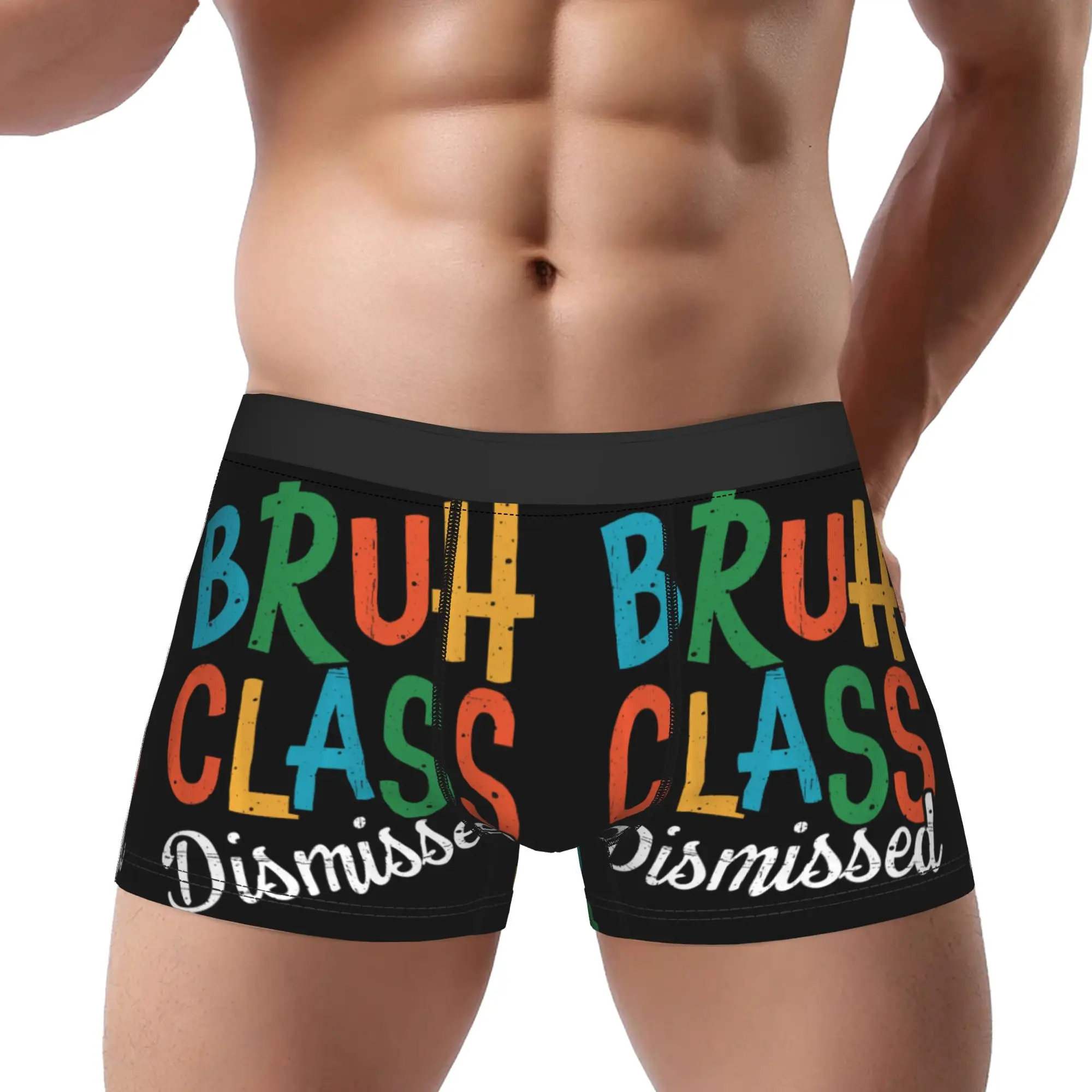 Bruh Class Dismissed Last Day of School Class Of 2026 Underpants Homme Panties Man Underwear Comfortable Shorts Boxer Briefs