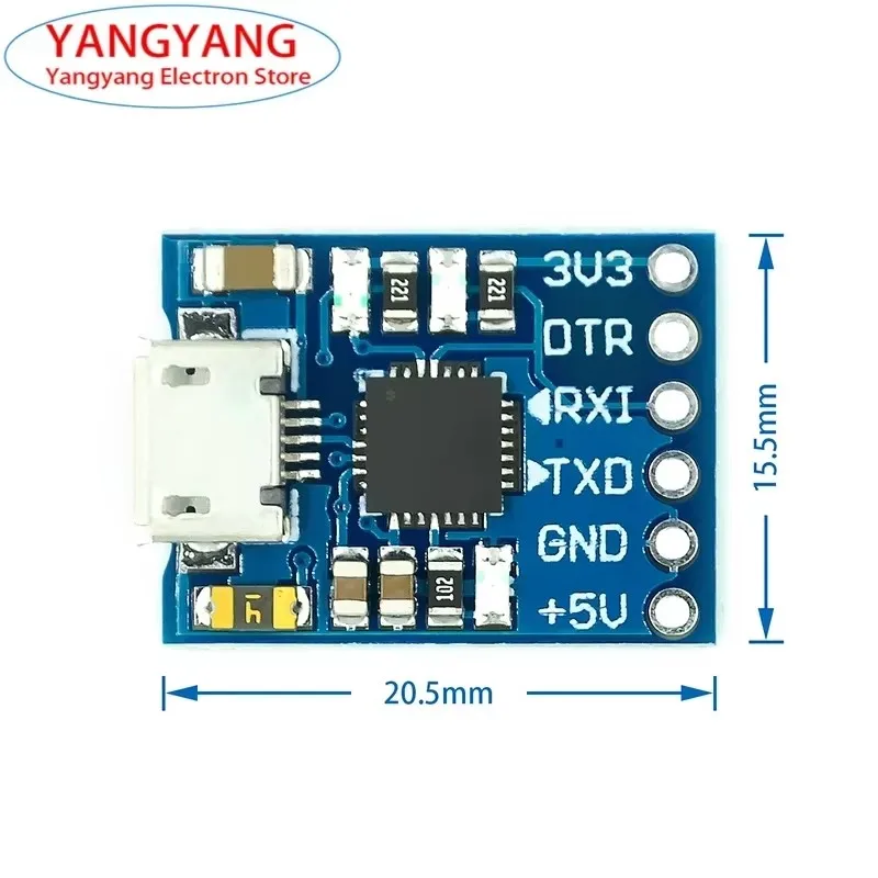 New MCU2012 CP2102 USB Communication Module to TTL Mini Burner Downloader Board
