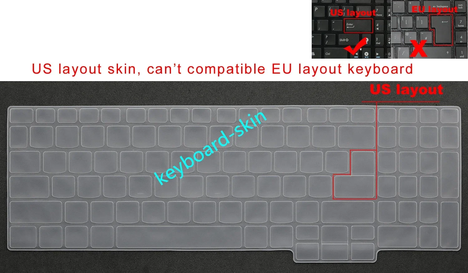 US Keyboard Skin Cover Protector for Lenovo ThinkBook 16 G7,16 G7 IML 21MS0067US,16 G7 ARP 21MW0003US,16 G7 QOY 21NH000JUS
