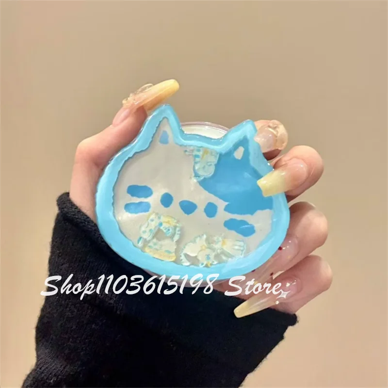 

Korean Cute Cat Shake Magnetic Holder Phone Griptok Grip Tok Phone Stand Support For iPhone 16 For Magsafe Accessories Smart Tok
