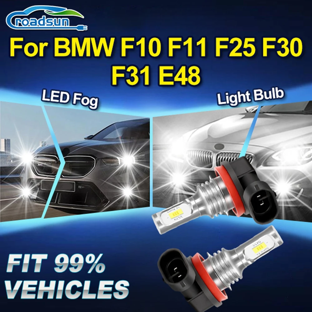 

Супер яркая автомобильная противотуманная фара, ампула 20000LM, светодиодная противотуманная фара 6000K Canbus без ошибок Plug And Play для BMW F10 F11 F25 F30 F31 E48