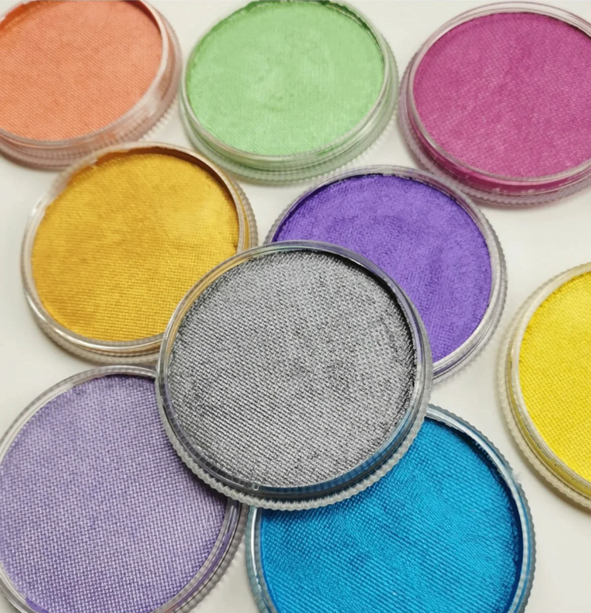 Cosmetic Grade Metallic Pearly Color Water Based Face Paint Easy on Body Paint Makeup Shiny Water Activated Eyeliner