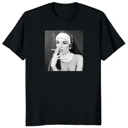 Novelty Nun Print Unisex Hentai Lascivious-deep Platform Religious Anime Harajuku Shirt Otaku Man Alternative Clothing Fun Tops