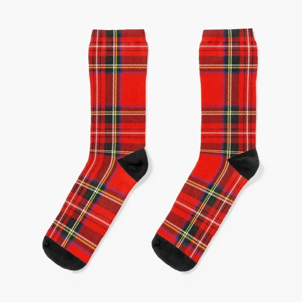 

Royal Stewart Tartan Print Socks Stockings man Wholesale Men's Socks Women's