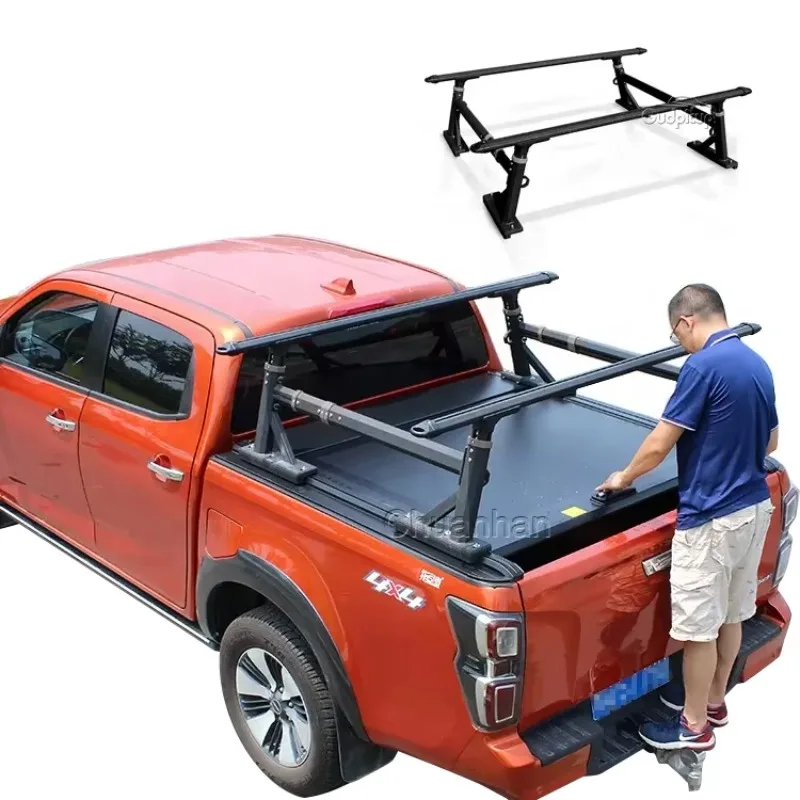 Barras Transversales Ajustables STLF para Portaequipajes de Techo de Auto, Barra Antivuelco para Camioneta Mitsubishi L200, Compatible con Ranger T6 T7 T8