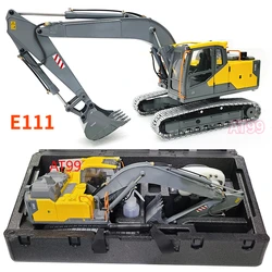 Double E E111 RC Hydraulic Excavator 1/14 E111-003 Remote Control Crawler Excavator Metal Model Boy Remote Control Car Toy Gift