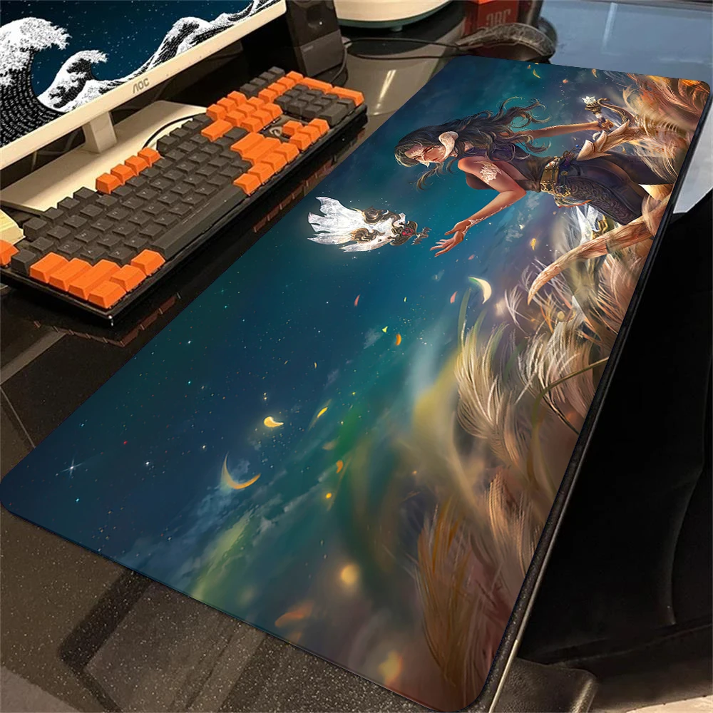 Mousepad Final Fantasy Mouse Pad Gamer Office Accessories for Big Desk Mat Gaming Keyboard Mats Xxl Large Mause Carpet 900x400mm