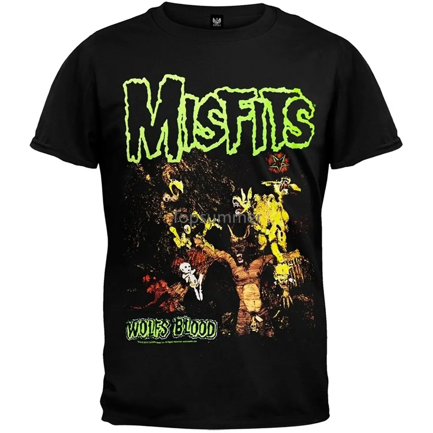 Men T Shirt Misfits S Wolfsblood Short Sleeve Fashion Black Funny T-Shirt Novelty Tshirt Women