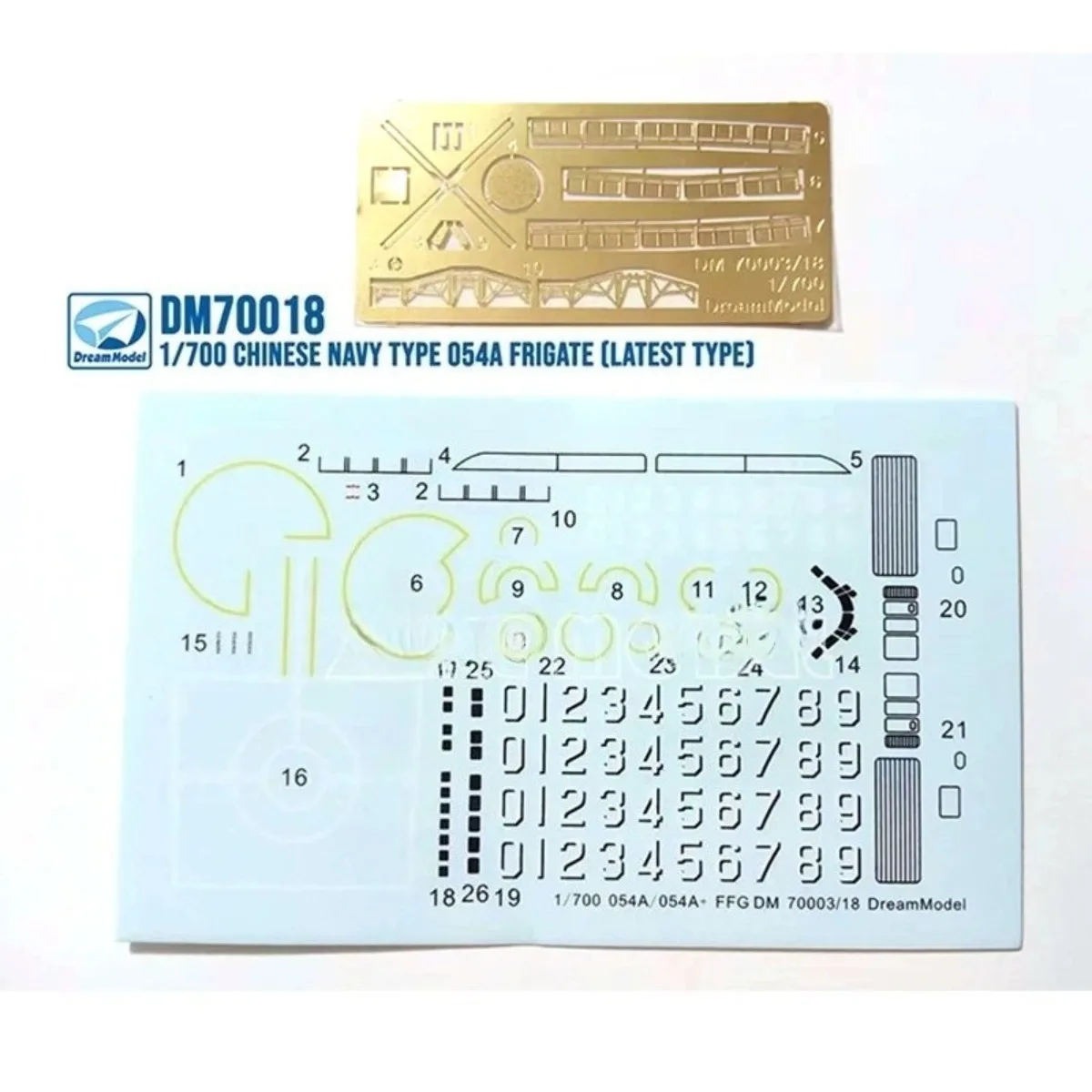 ชุดประกอบโมเดลเรือรบดรีมโมเดล DM70018 ขนาด 1/700 เรือรบกองทัพเรือจีน รุ่น FFG ประเภท 054A (รุ่นสุดท้าย) ขนาด 1/700