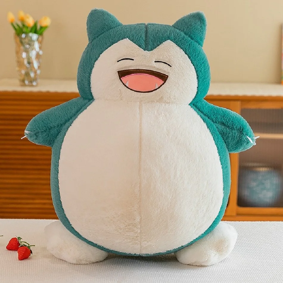 30-45cm Anime Pokemon serie muñeco de peluche mascota elfo Pikachu Snorlax peluches Kawaii abrazo almohada dormir apaciguar juguetes regalos de navidad