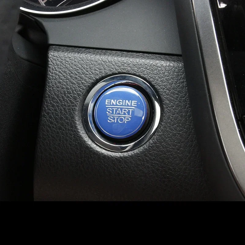 Automotive Interior Stickers New Aluminium Alloy Engine Button Cover Ring Trim for Toyota Corolla Camry Rav4 Prius GT86 CHR C-HR