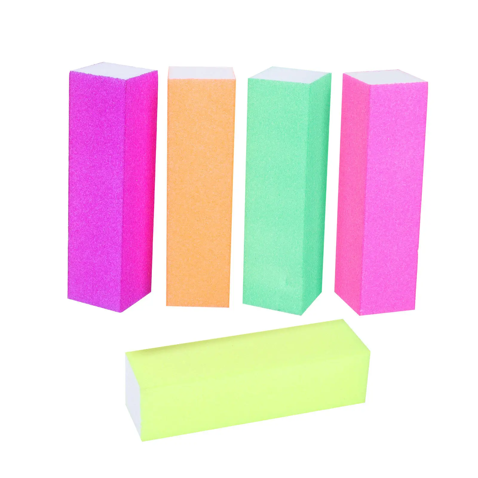 10Pcs Professional Nail Art File Kit Polishing Manicure Tool for Fingernail Shaping Smooth Finish Salon School Personal Use