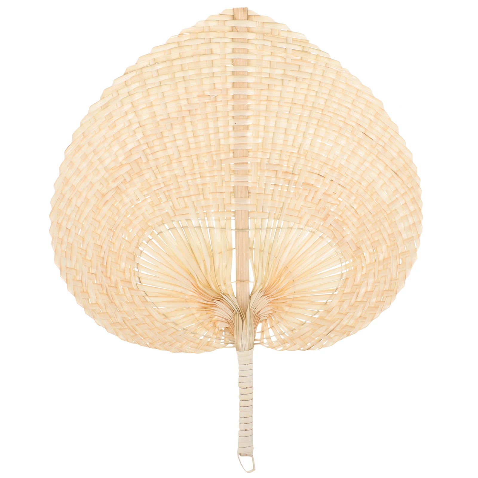 

1pcs Vintage Bamboo Hand Handwoven Retro Chinese Style Mini Portable Decorative Fan For Summer Wedding Home Office Barbecue Wall