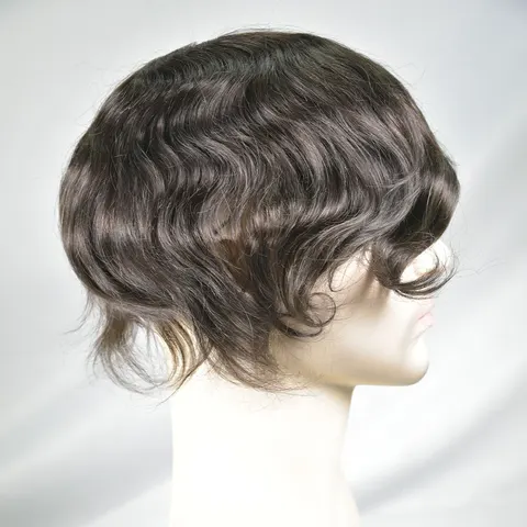 Мужской парик Eseewigs Австралийский стиль 10x8 дюймов коричневый 2 шт.