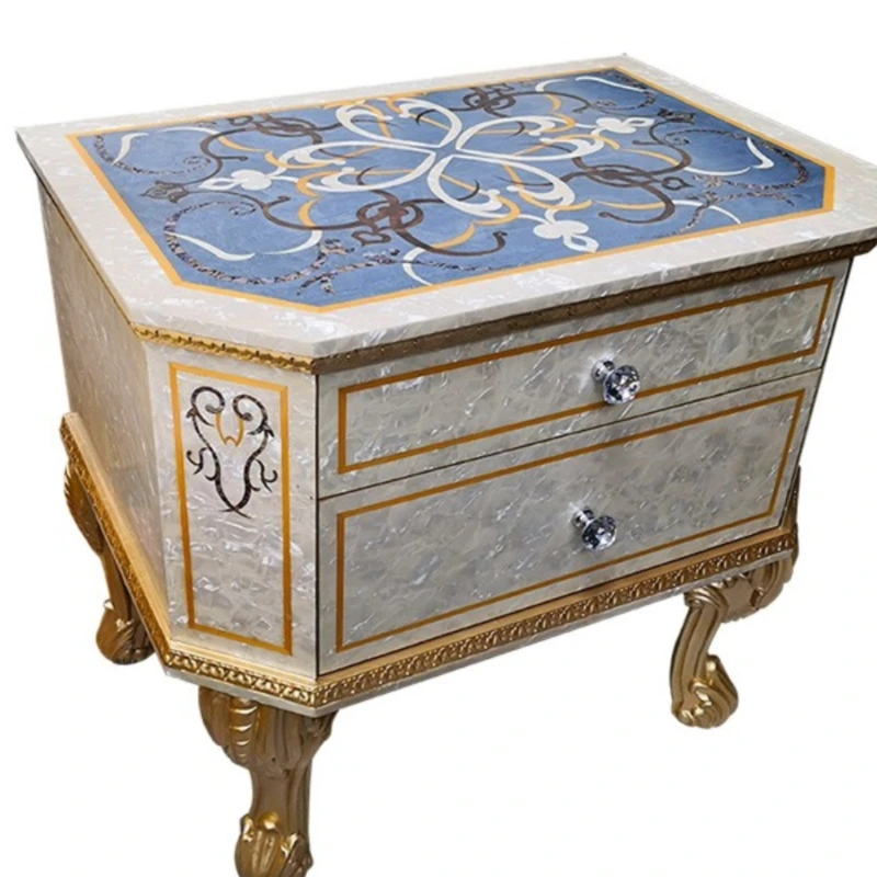 CL bedroom furniture home decorsolid wood bedside table bedside table shell parquet process storage storage
