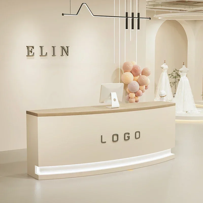 Reception For Salon Entrances Tables Desk Luxury Restaurant Front Table Barber Shop Counter Furniture Recepcja Reseption Bank