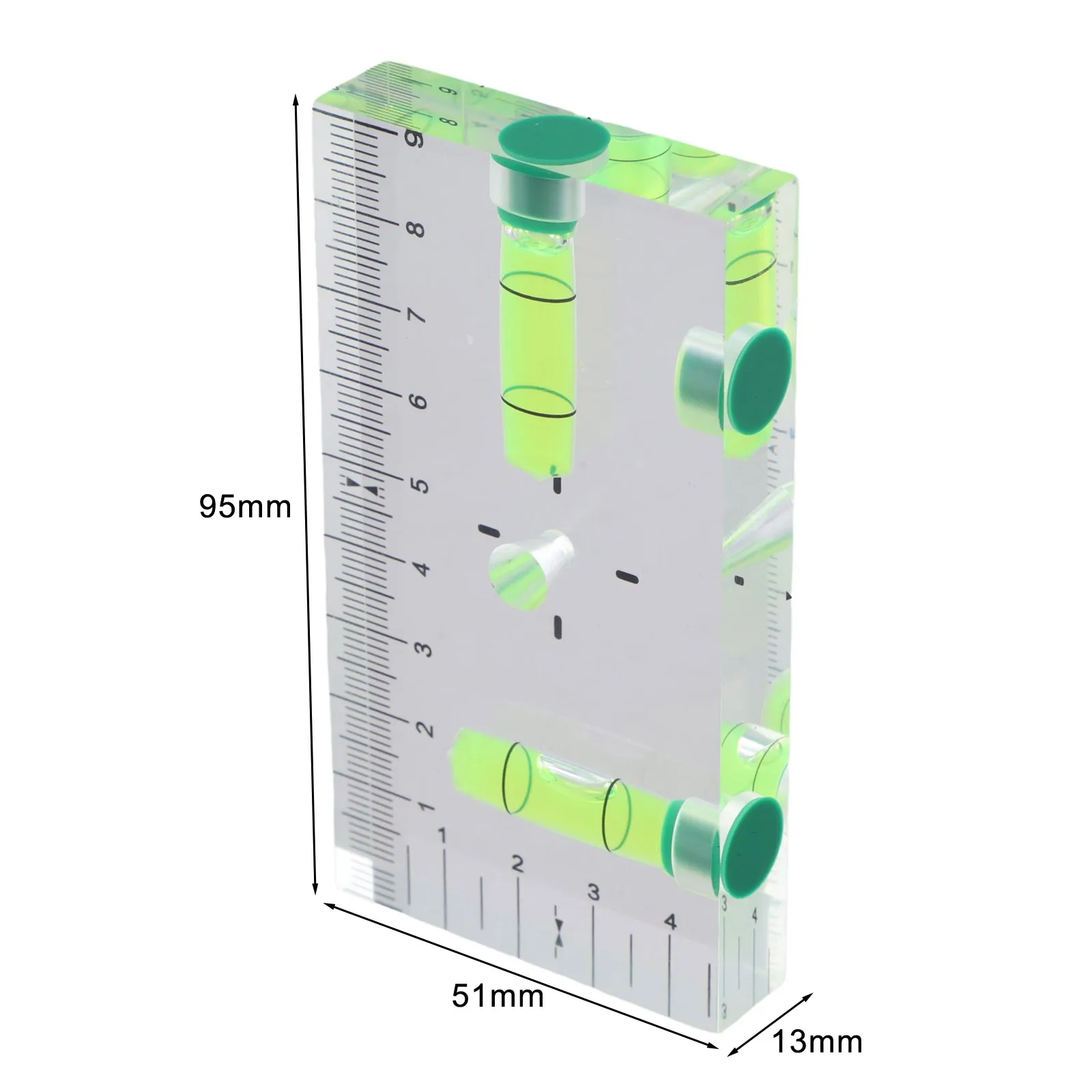 1 Pcs Engineered Magnetic Level With Center Reference Hole And High-Contrast Green Bubble For Repeatable Accuracy