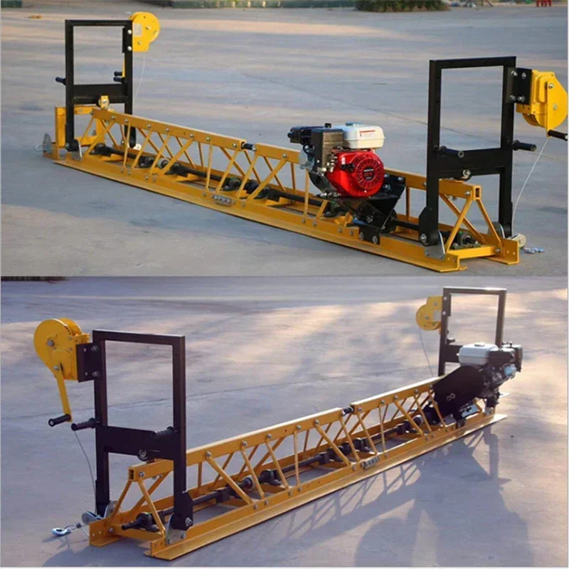 Machinery 4-18m Gasoline Engine Road  Equipment Vibrating Concrete Truss Screed