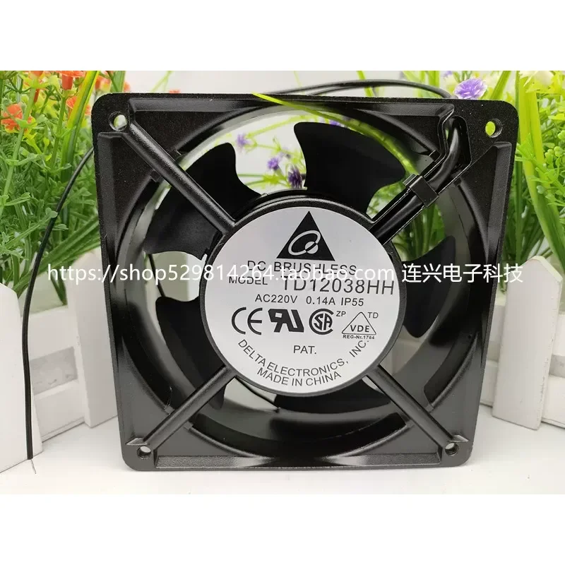 for Delta BRUSHLESS TD12038HH AC220V 380V Axial Flow Fan Cabinet Fan Distribution Box 2CM