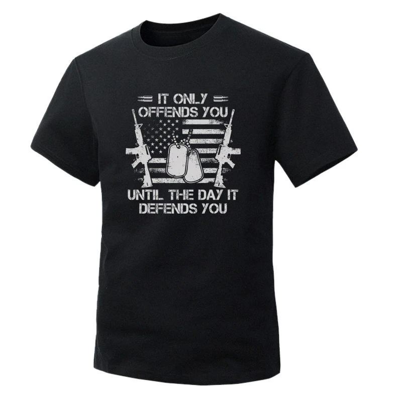 The Tough Guy Club's Summer New Product A Round-neck Short-sleeved T-shirt with A Battlefield Identity Tag Theme