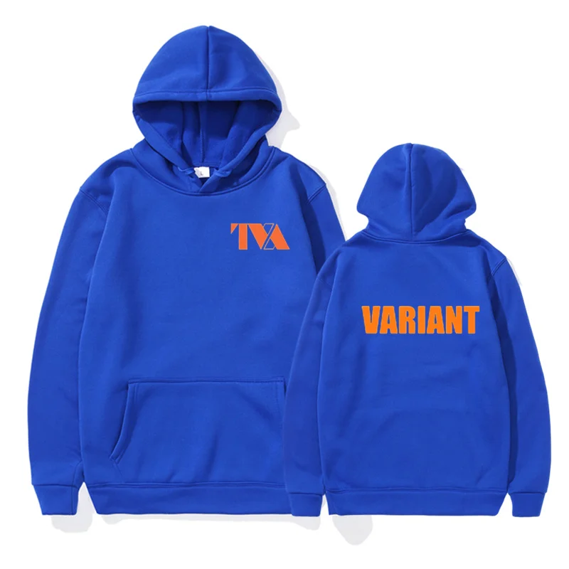 LOKI Hoodie Pria Wanita, TVA varian huruf cetak Streetwear Hoodie ukuran besar unisex