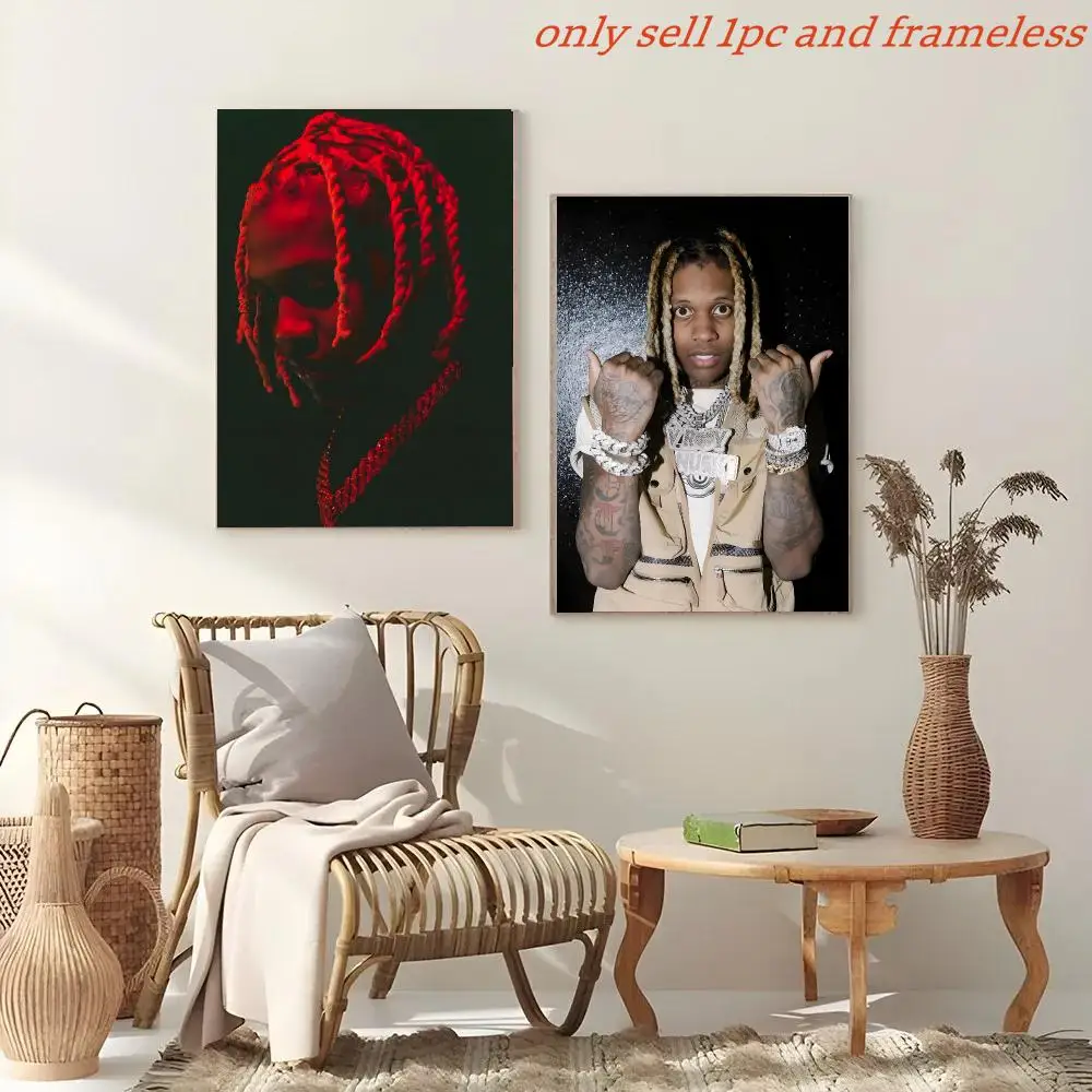 Rapper L-Lil Durk Poster Painting And Print Wall Art Picture For Home Room Decor Gifts