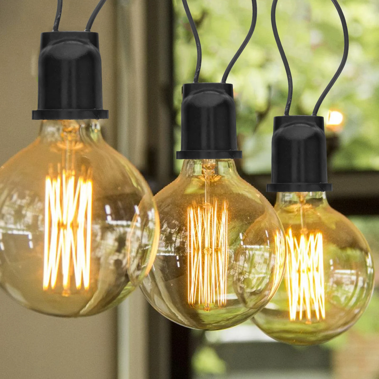 

2 шт. водонепроницаемый держатель лампы, устойчивый к высоким температурам, с проводом, простая установка для люстры, настенного светильника, цоколя, держателя лампы