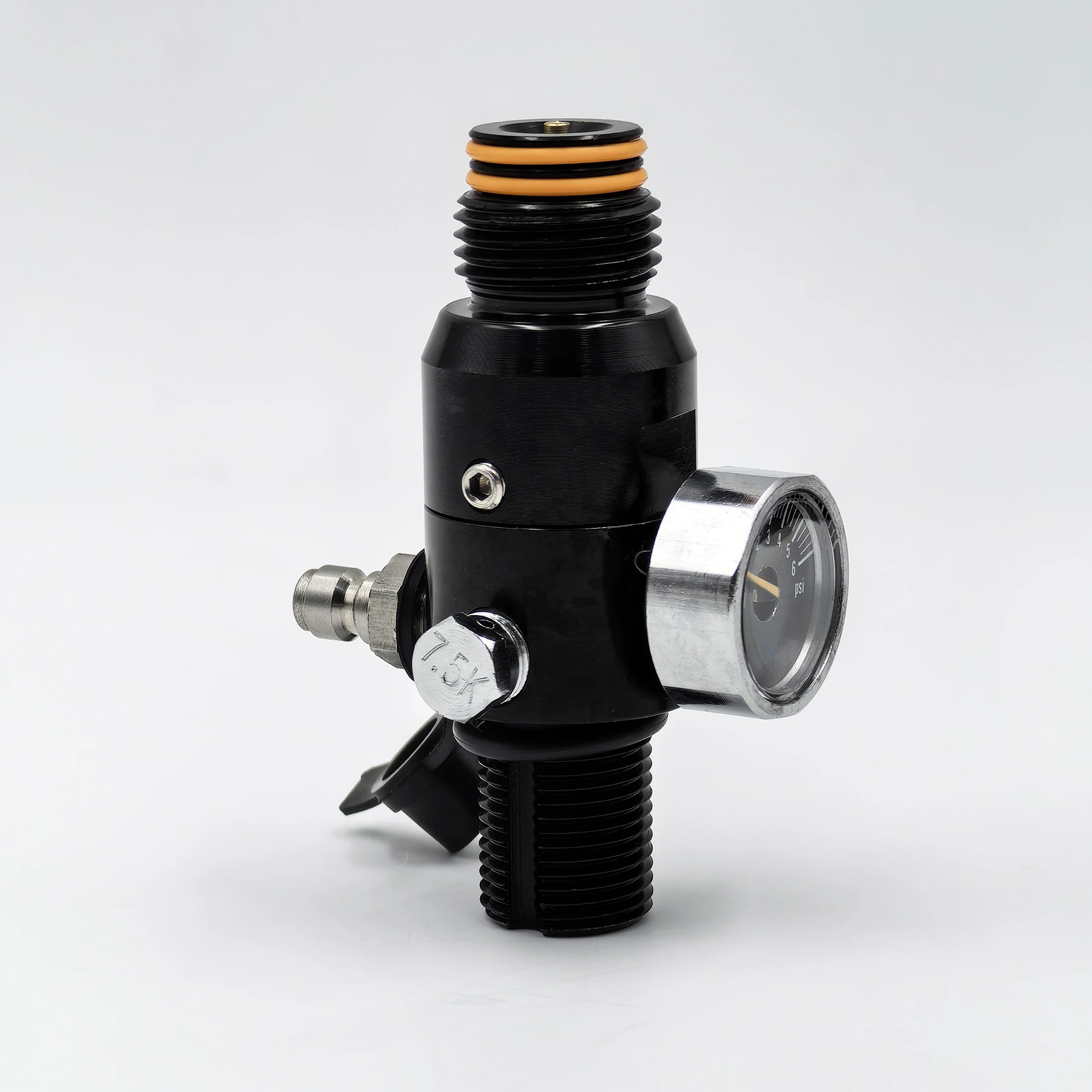 Электромагнитный клапан HPA Compressed Air Cylinder Bottle Regulator Constant Pressure Valve Adapter 4500psi Input, Output 800psi to 3000ps Пневматика — деталь 3
