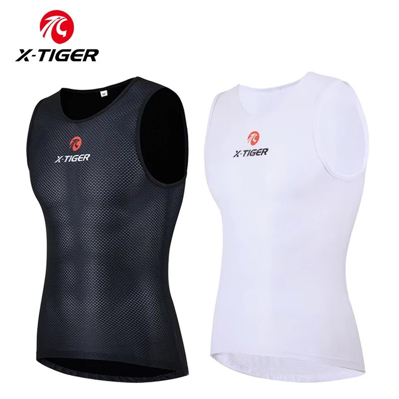 

X-TIGER Cycling Vest Men's Breathable Quick Dry Sleeveless Cycling Underwear Cool Mesh Stretch MTB Road Cycling Jersey