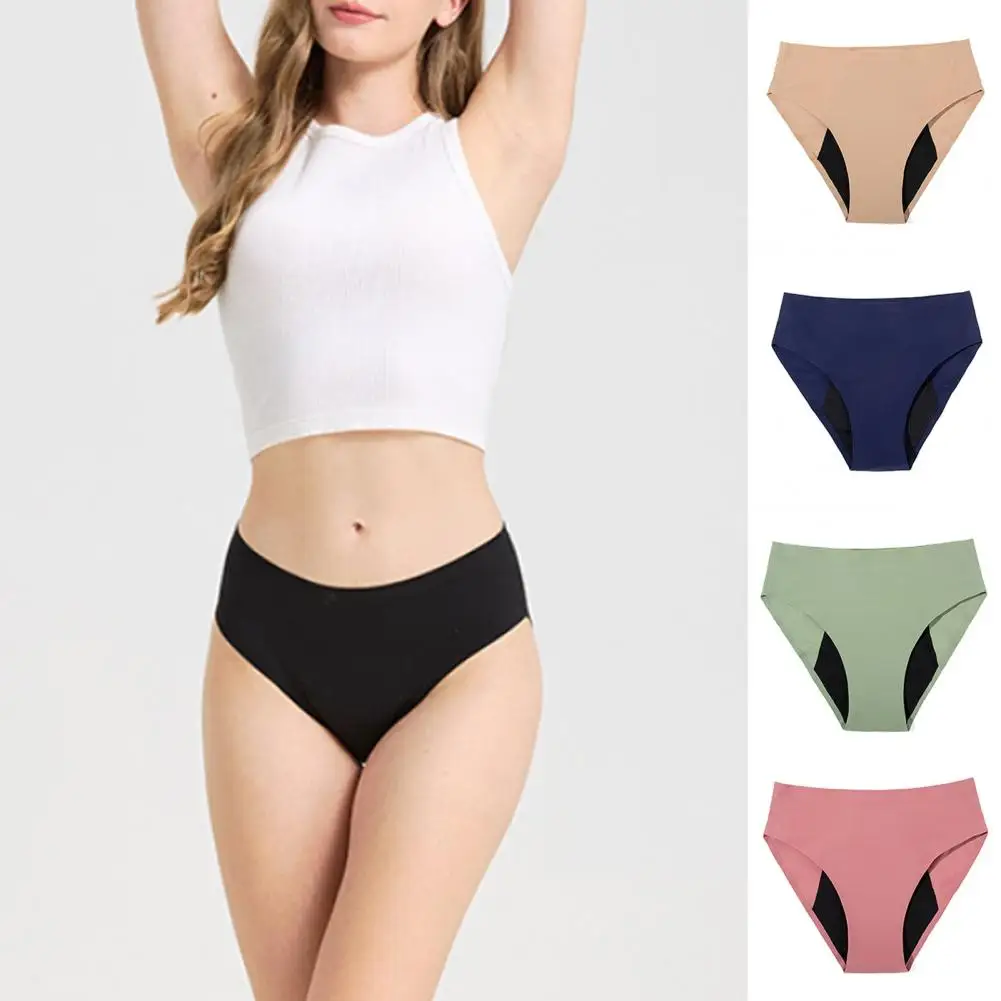 

4-слойные менструальные трусики, впитывающие, для беременных, физиологические, недержание, дышащие трусы, водонепроницаемые, женское нижнее белье