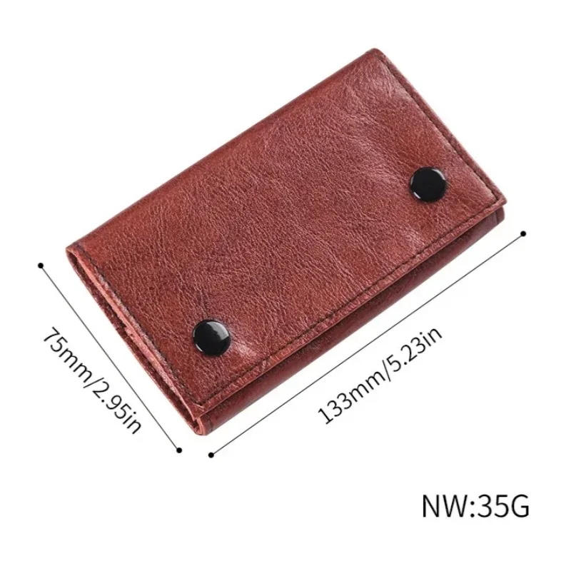 Retro PU Leather Tobacco Pouch Case Bag Cigarette Smoking Paper Tips Holder Portable Wallet Bags Rolling Tool