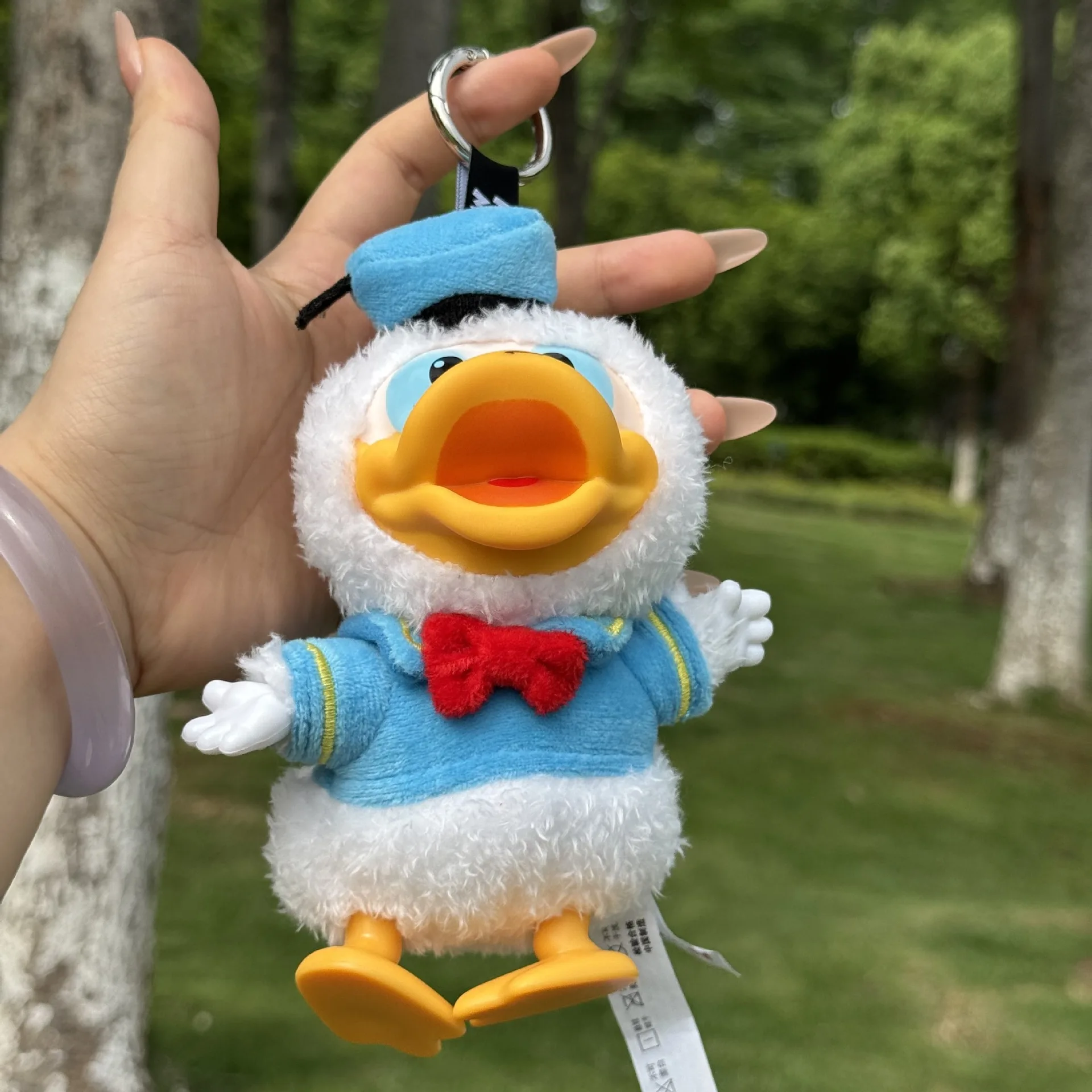 Kawaii Mickey famille mignon ensemble porte-clés pendentif série à la main Surprise mystérieux jouet cadeau sac à dos ornement