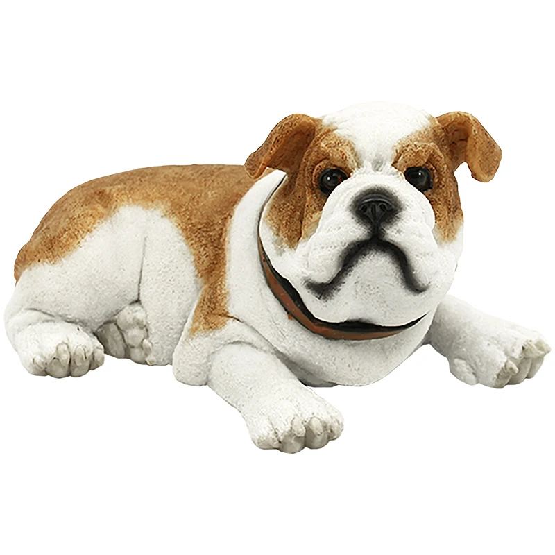 

English Bulldog Model Simulation British Bulldog Handmade Car Interior Decoration British Bulldog Tiger Dog Toy