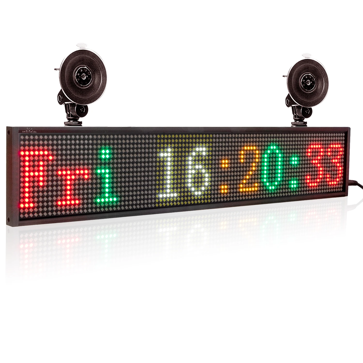 

12V P5mm Car LED Sign Board Wireless Program Scrolling Message Multi Color TaxI Advertising Business Led Display Board 50CM