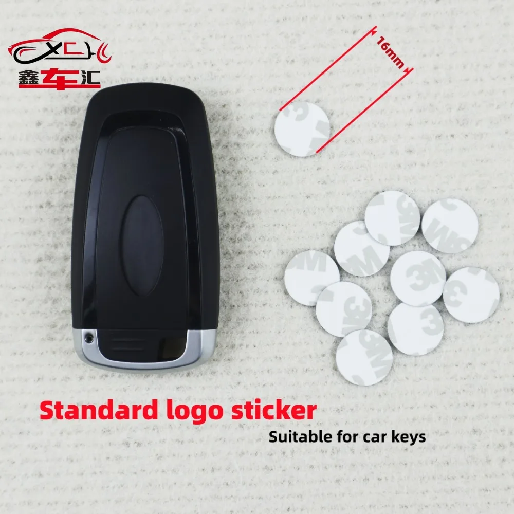 Car key standard logo sticker car remote key logo accessories suitable for Ford series cars