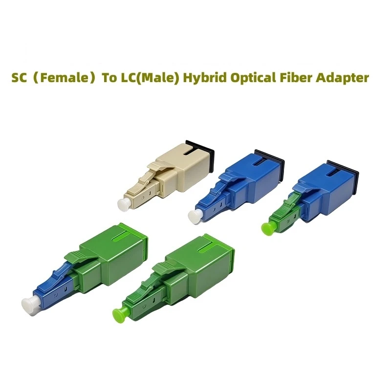 محول الألياف البصرية SC-LC 5 قطعة LC ذكر SC أنثى تحويل موصل SM MM UPC APC متعددة المقرنة الألياف البصرية الهجين كوني