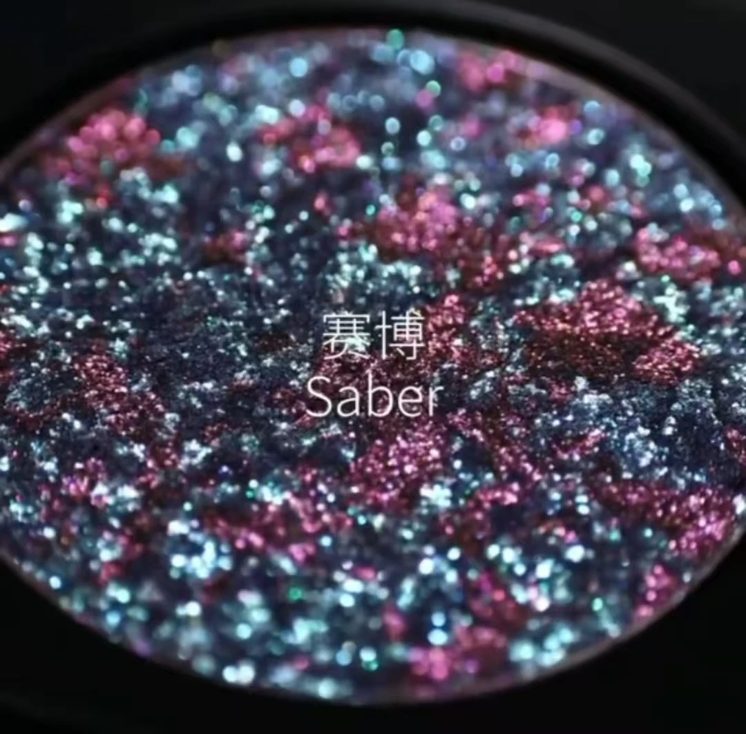 Paleta de sombras em pó multicromático shimmer glitter gótico único sombra de olho flash fino duradouro punk esfumaçado maquiagem para os olhos
