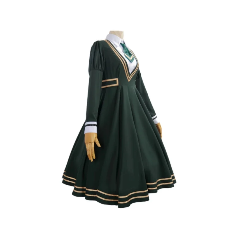 ساعة الساحرة مياو نيمو شخصية واحدة تعيش في المدينة القادمة مع شعر أسود طويل وعيون زرقاء زي تنكري أنيمي مليء بالمجموعة