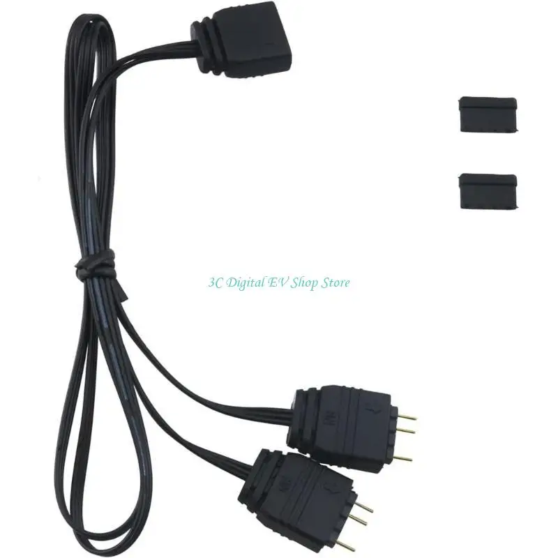 E74D Motherboard RGBs SYNC Splitter, 5V 3Pin ARGB SYNC HUB Transfer Extension Cable For M/B GIGABYTE