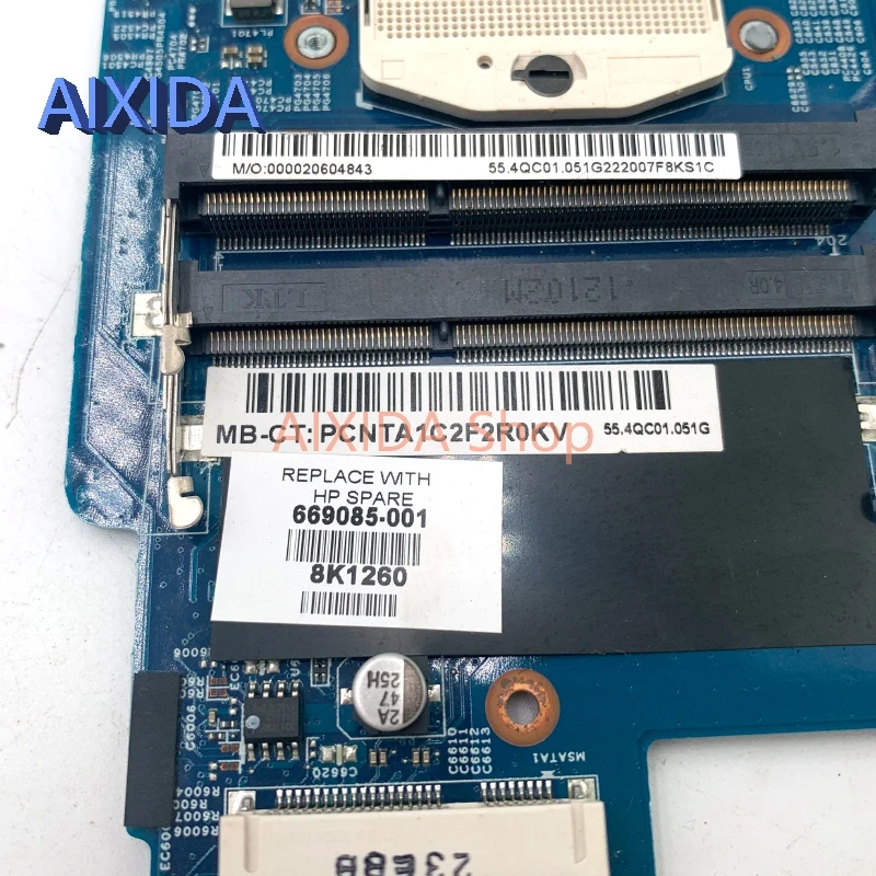 AIXIDA-Placa principal para HP Pavillion DM4 DM4-3000, placa-mãe do portátil, testado completamente, HM67, DDR3, 48.4QC05.011, 669085-001, 669085-501