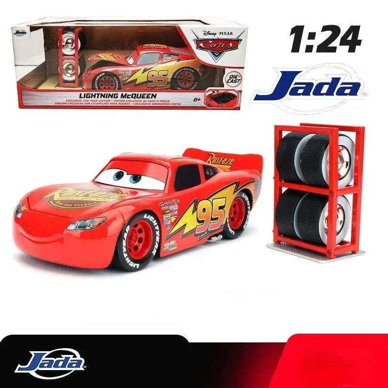 Jada 1:24 Racing car General mobilization FABULOUS LIGHTNING MCQUEEN Diecast Car Metal Alloy Model Car Toys for kids Gift