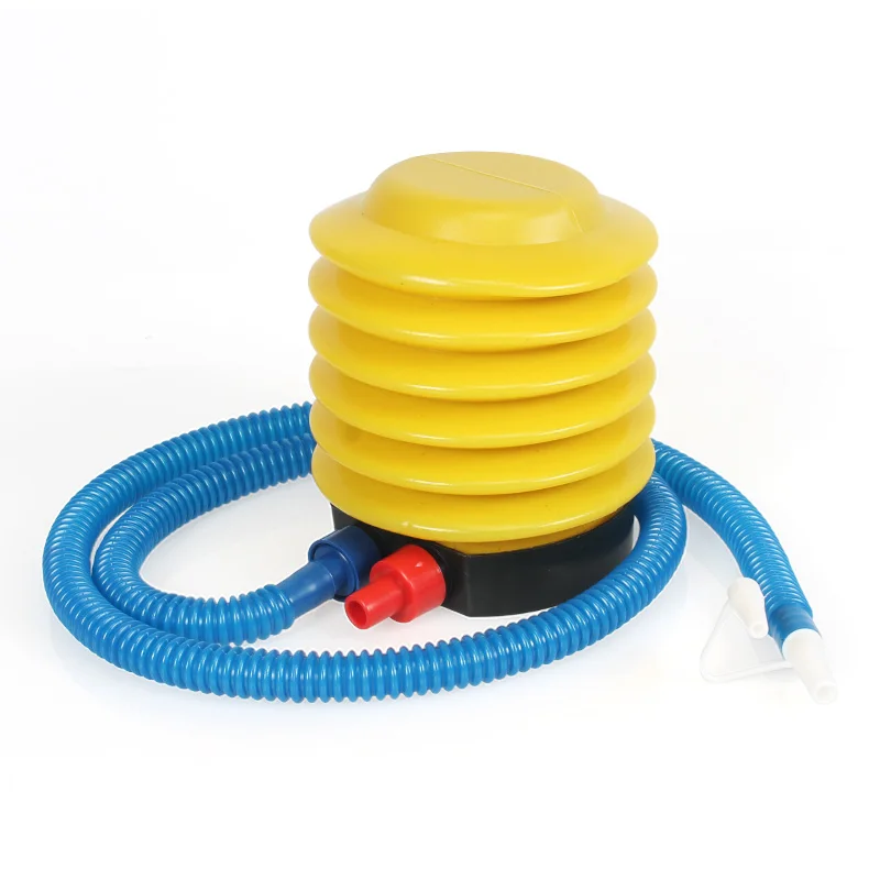 

Step on the pump, step on the inflator