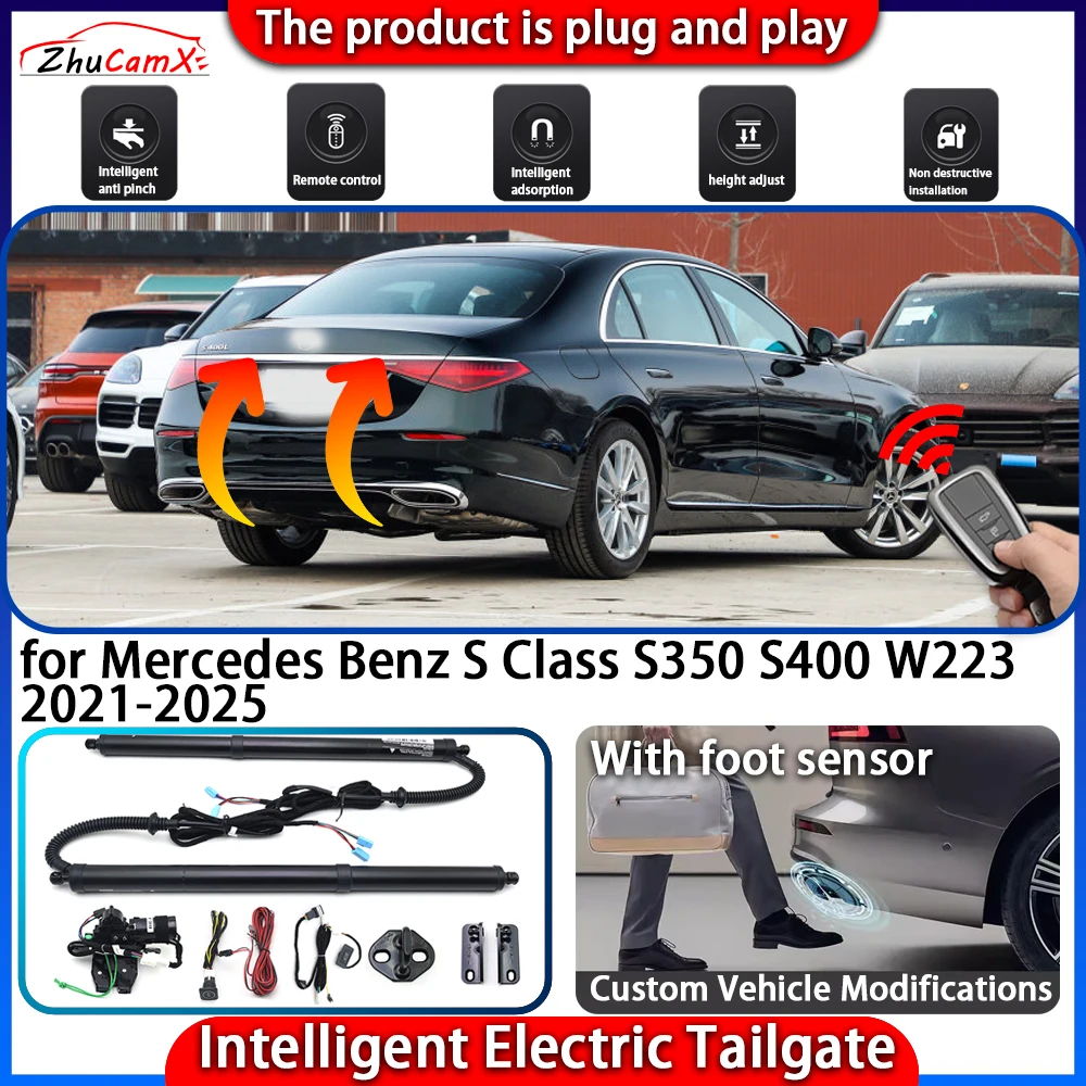 

Smart Powered Tailgate System for Mercedes Benz S Class S350 S400 W223 2021-2025 Automatic Intelligent Trunk Lift Control Kit