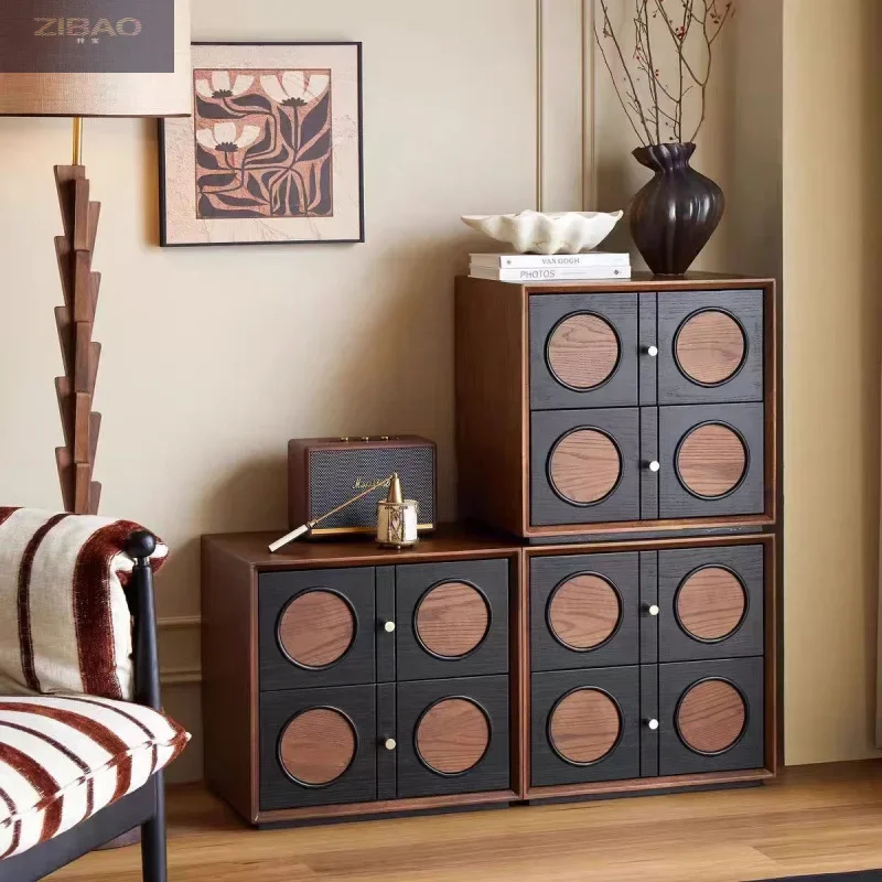 Armario de almacenamiento estilo retro francés TAO Karla, combinación para dormitorio, armario de almacenamiento antiguo mediano.