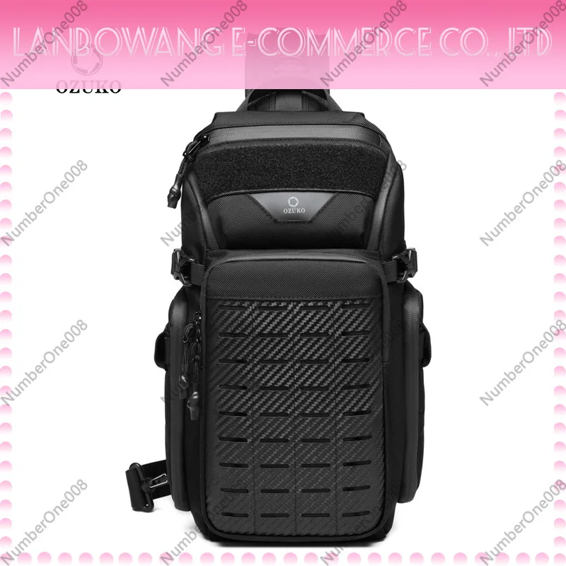 Men Chest Bag Crossbody Sling Bag Waterproof Tactical Outdoor Sports Lightweight Large Capacity Travel
