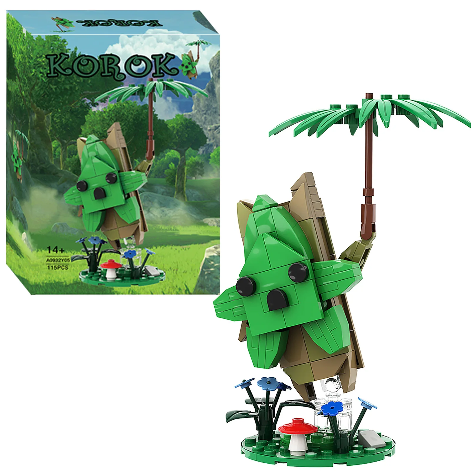 Bricklink Ideas Zeldaed Action Figures Bricks Yahaha Korok - BOTW Keglo Seeds Sets With Box Building Blocks Kid Toys Gift