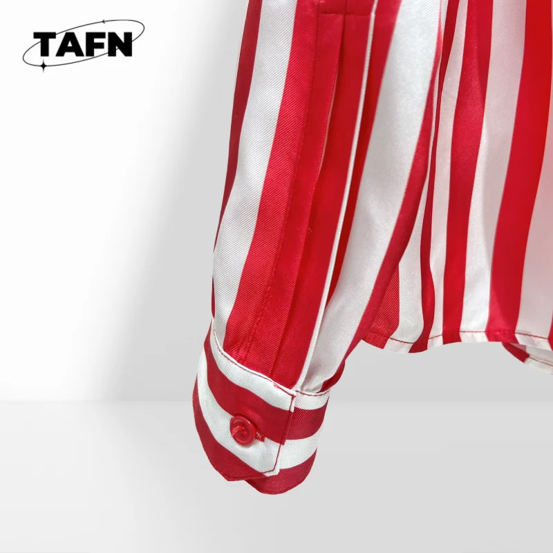 الحرير السيدات قميص القطن الناعم المتضخم استرخاء صالح بلوزة المرأة كم قميص ساحة الرقبة بلوزة مريحة مكتب WearAH0167