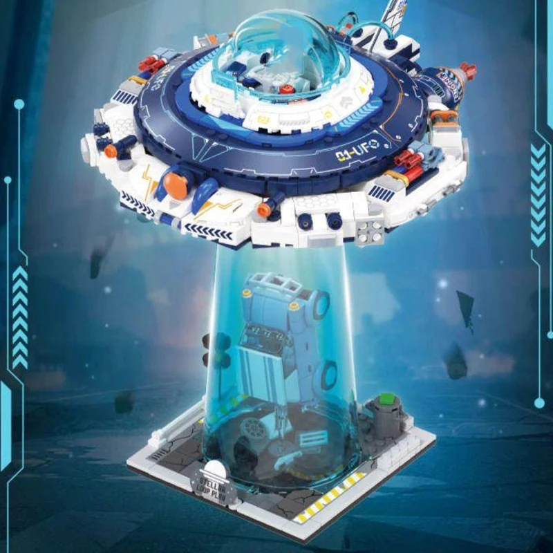 

﻿ 690 шт., набор строительных блоков технического космического корабля, НЛО, модульный строительный блок, сборная модель, комплект, креативные игрушки, подарки для взрослых и детей