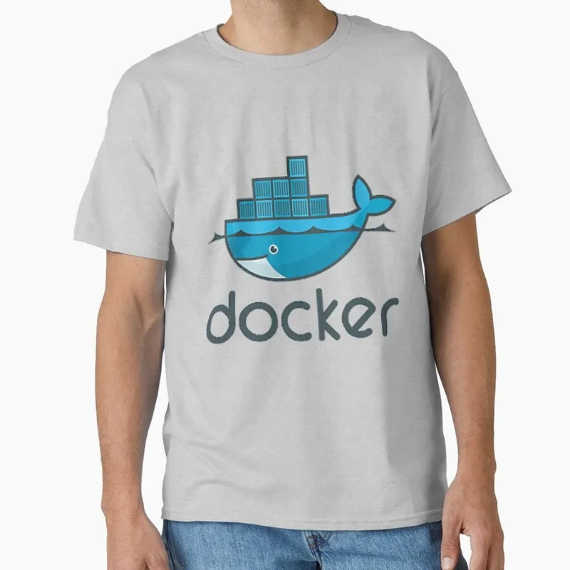 T-shirt graphique Docker, Redhat, Linux, Debian, système d'exploitation, décontracté, manches courtes, cadeau pour geek, développeur IT, fan, streetwear